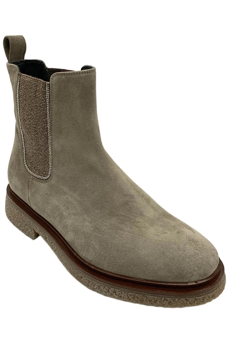 Donald Pliner Women's Anaya Ankle Boot Sand Suede - Medium